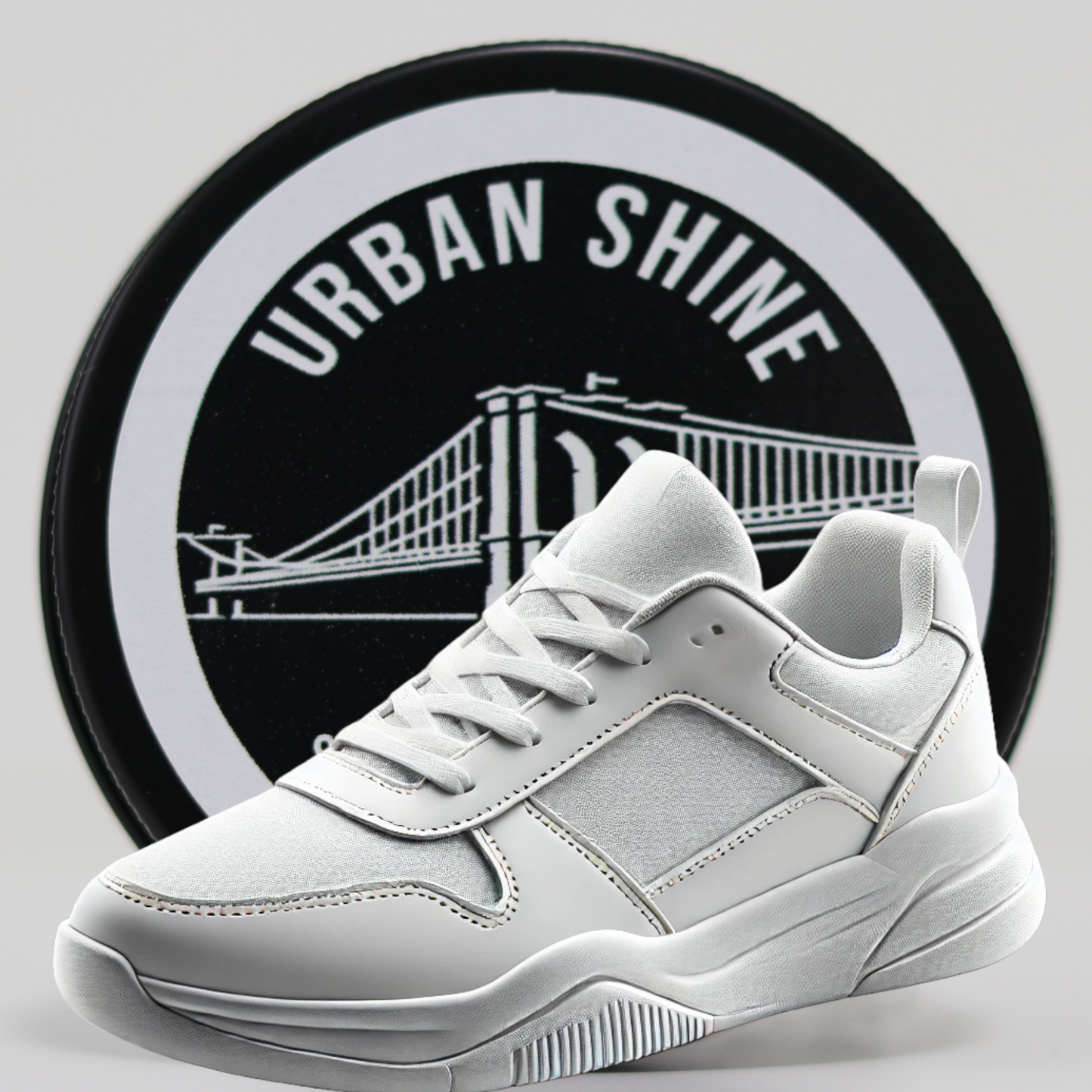 URBAN SHINE Brooklyn White Sneaker Glow Up